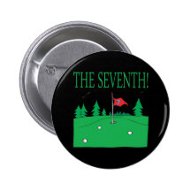 7th Hole Pinback Buttons