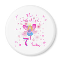 7th Little Angel Birthday Refrigerator Magnet