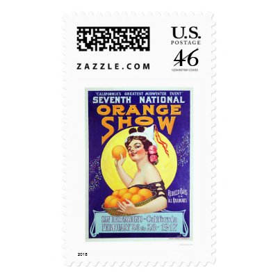 7th National Orange Show 1917 Postage by castatelibrary