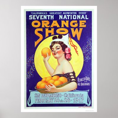 7th National Orange Show 1917 Poster by castatelibrary