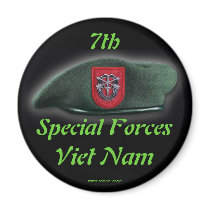 7th special forces Green Berets nam flash Magnet by willeboy 7th special forces Green Berets nam flash Magnet