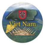 7th Special forces green berets vietnam Sticker