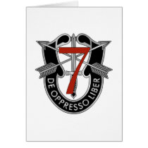 7th Special Forces Group Crest Cards