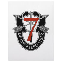 7th Special Forces Group Crest Letterhead Template