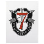 7th Special Forces Group Crest Letterhead Template