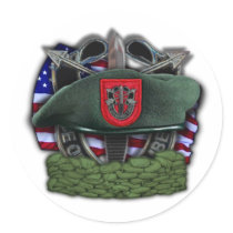 7th Special forces group Green Berets vets Sticker