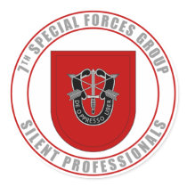 7th Special Forces Group Round Sticker