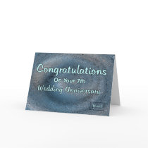 7th Wedding Anniversary Greeting Cards