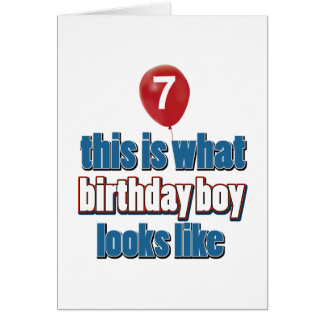 7 Year Old Birthday Boy Cards, 7 Year Old Birthday Boy Card Templates ...