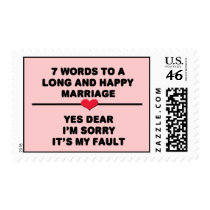 7WordsToALongMarriageblackplump Stamps