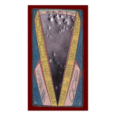 800 CYDONIANS-FACE On MARS-City-Five Sided Pyramid Business Cards by MJ12club