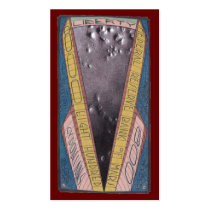 800 CYDONIANS-FACE On MARS-City-Five Sided Pyramid Business Cards