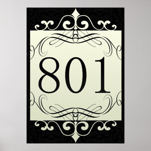 801 Area Code Print