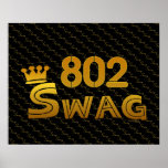 802 Area Code Swag Poster