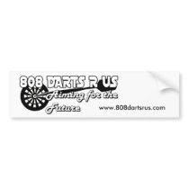 808 Darts R Us Bumper Sticker