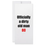 80  Dirty Old Man Full Color Rack Card