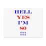 80 Hell yes Postcards