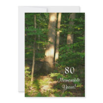 80 Memorable Years/Birthday Celebration-Male Invites