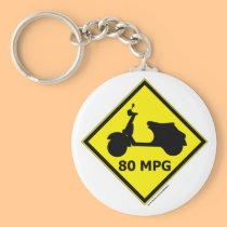 80 mpg Scooter Style keychains