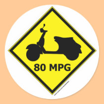 80 mpg Scooter Style stickers