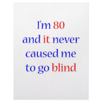 80 Never gone blind letterhead