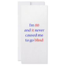 80 Never gone blind rack cards