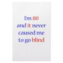 80 Never gone blind stationery