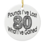 80 Pounds Lost Ornament