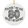 80 Pounds Lost Ornament