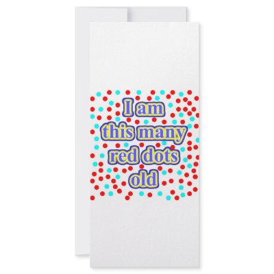 80 Red Dots Old Rack Card Design by thatsabigbirthday5