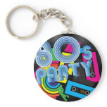 80 Retro Party Keychain