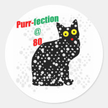 80 Snow Cat Purr-fection Stickers