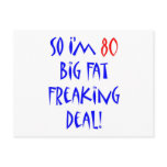 80 So I'm 80 ... Postcard