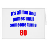 80 Someone turns 80 Greeting Card