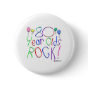 80 Year Olds Rock! Button by TShirtDotCom 80 Year Olds Rock! Button