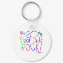 80 Year Olds Rock! Keychain by TShirtDotCom 80 Year Olds Rock! Keychain