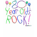 80 Year Olds Rock ! T-shirt by TShirtDotCom 80 Year Olds Rock ! T-shirt