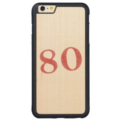 80 years anniversary carved® maple iPhone 6 plus bumper case
