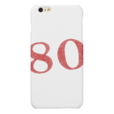 80 years anniversary matte iPhone 6 plus case