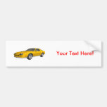 80's Camaro Sports Car: 3D Model: Bumper Stickers