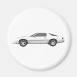80's Camaro Sports Car: 3D Model: Fridge Magnets
