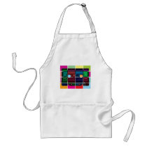 80's Cassette Color Blocks Apron