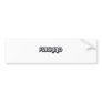 80's catch phase fricking on gifts bumper sticker