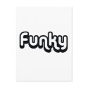80's catch phase funky on gifts postcards