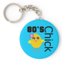 80's Chick Key Chains