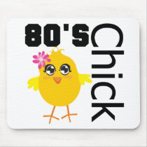 80's Chick Mouse Pads