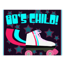 80's Child Personalized Invitations