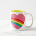 80s Chunky Rainbow Heart Mug by teeboutique 80s Chunky Rainbow Heart Mug