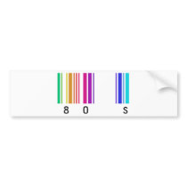 80s color design! bumper sticker
