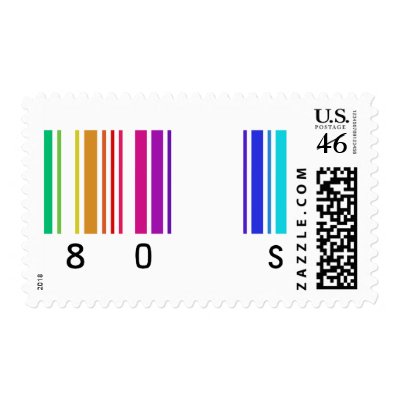 80s color design! postage stamp by angeria